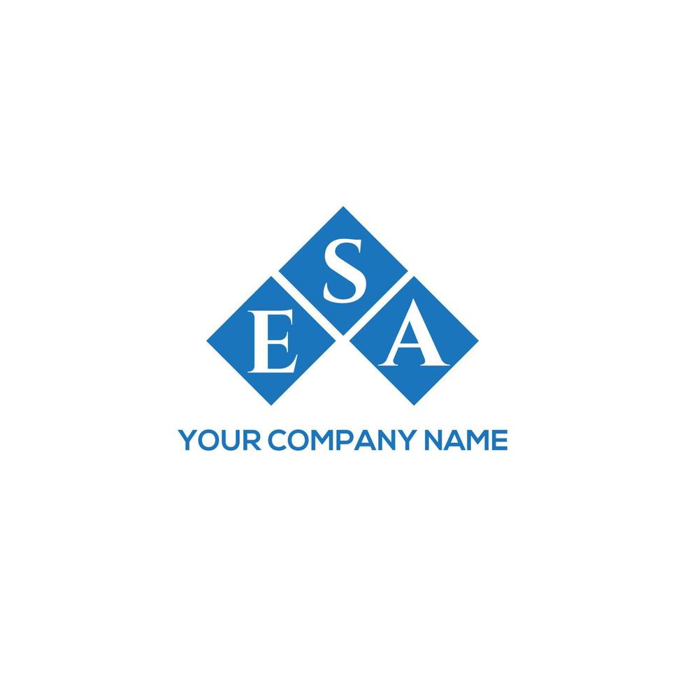 ESA letter logo design on white background. ESA creative initials letter logo concept. ESA letter design. vector