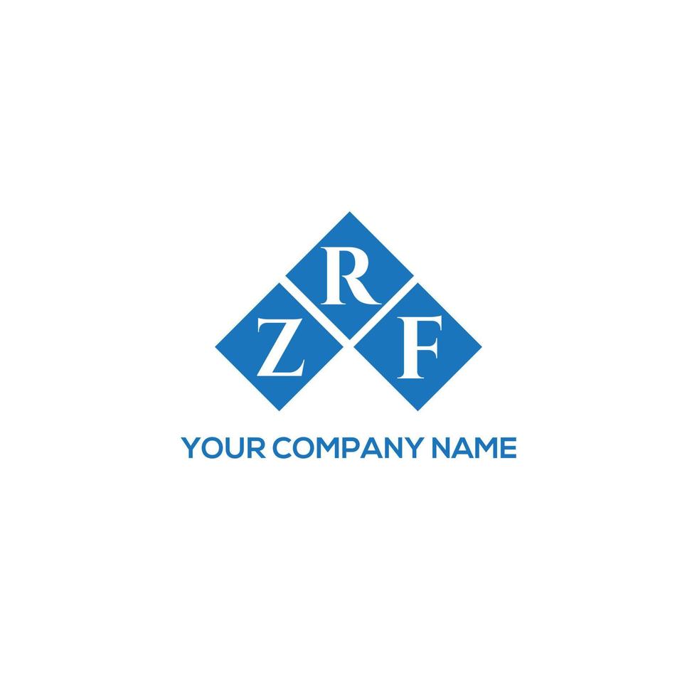 ZRF letter logo design on white background. ZRF creative initials letter logo concept. ZRF letter design. vector
