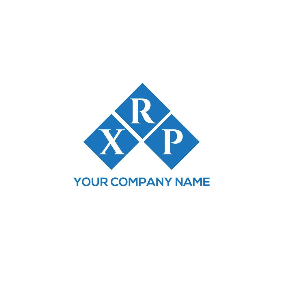 XRP letter logo design on white background. XRP creative initials letter logo concept. XRP letter design. vector