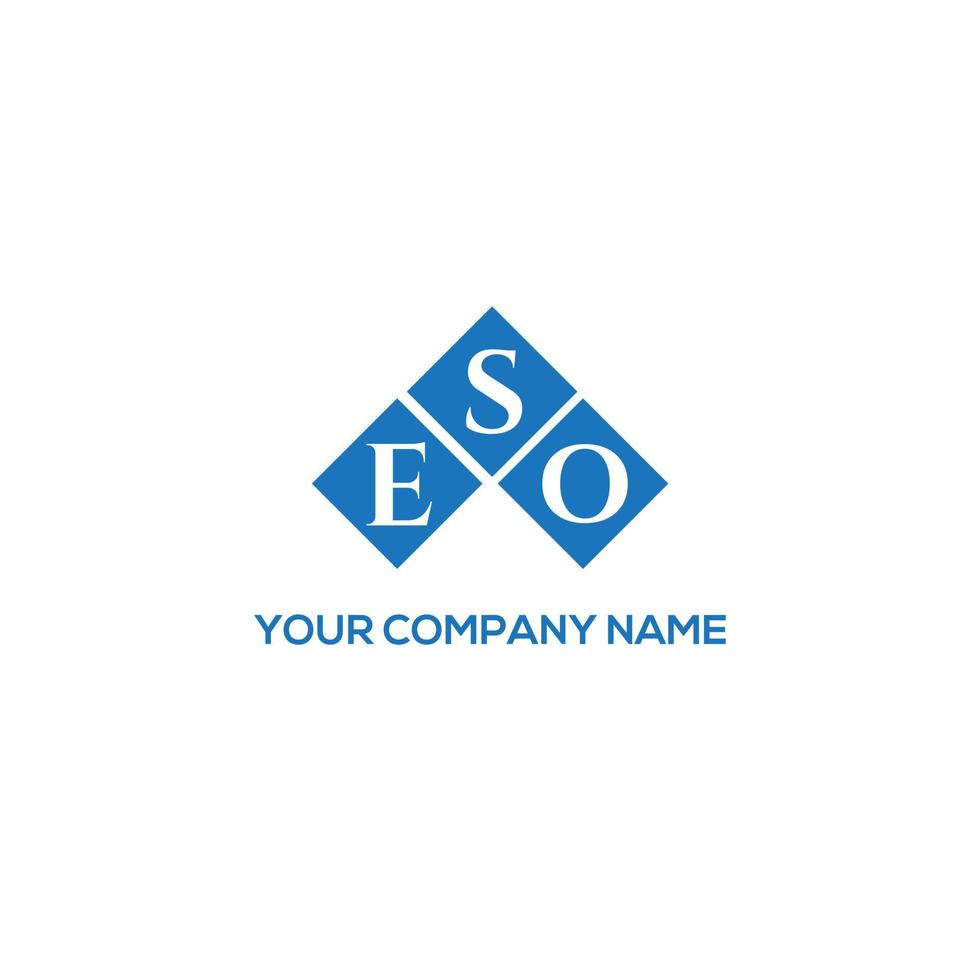 ESO letter logo design on white background. ESO creative initials letter logo concept. ESO letter design. vector