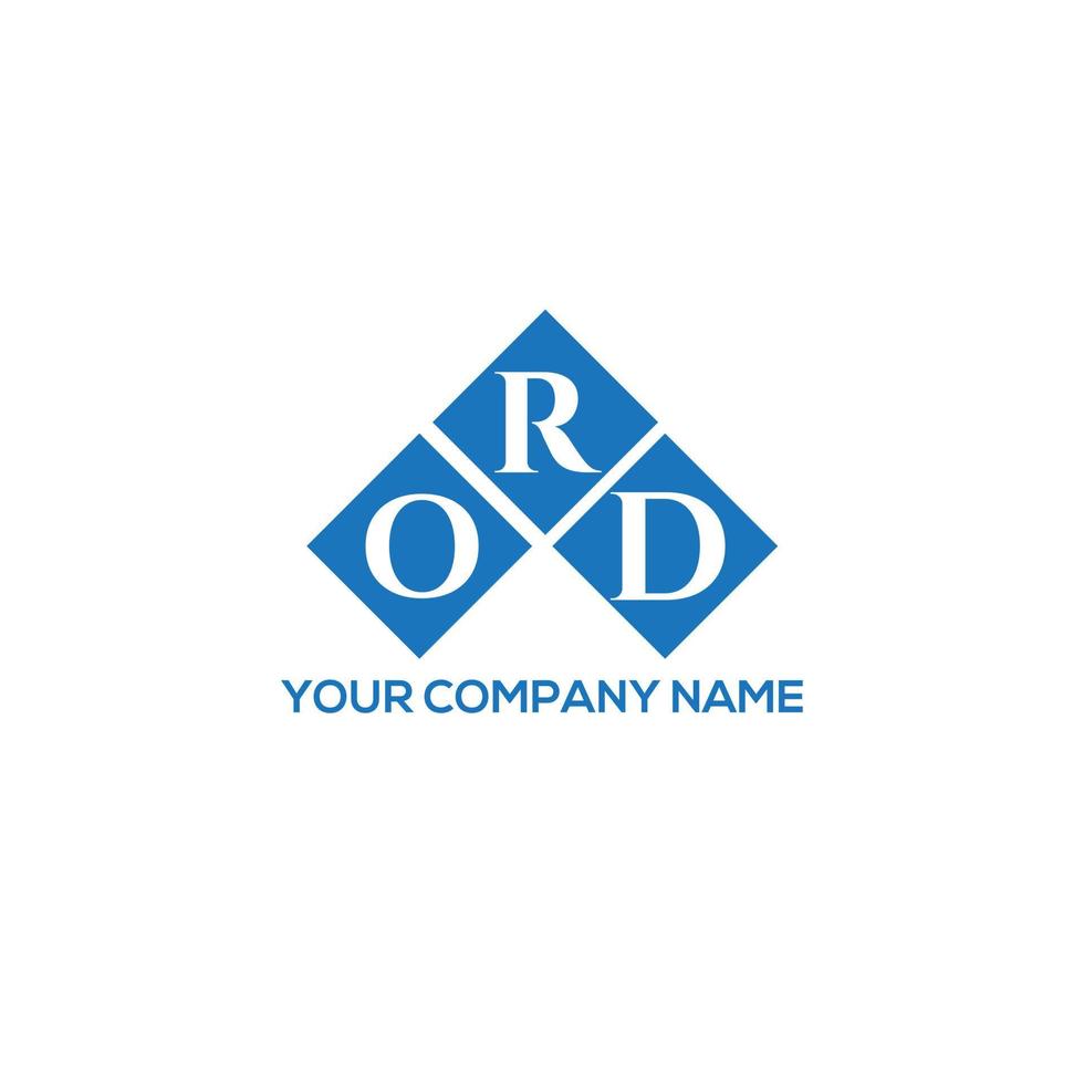 ORD letter logo design on white background. ORD creative initials letter logo concept. ORD letter design. vector