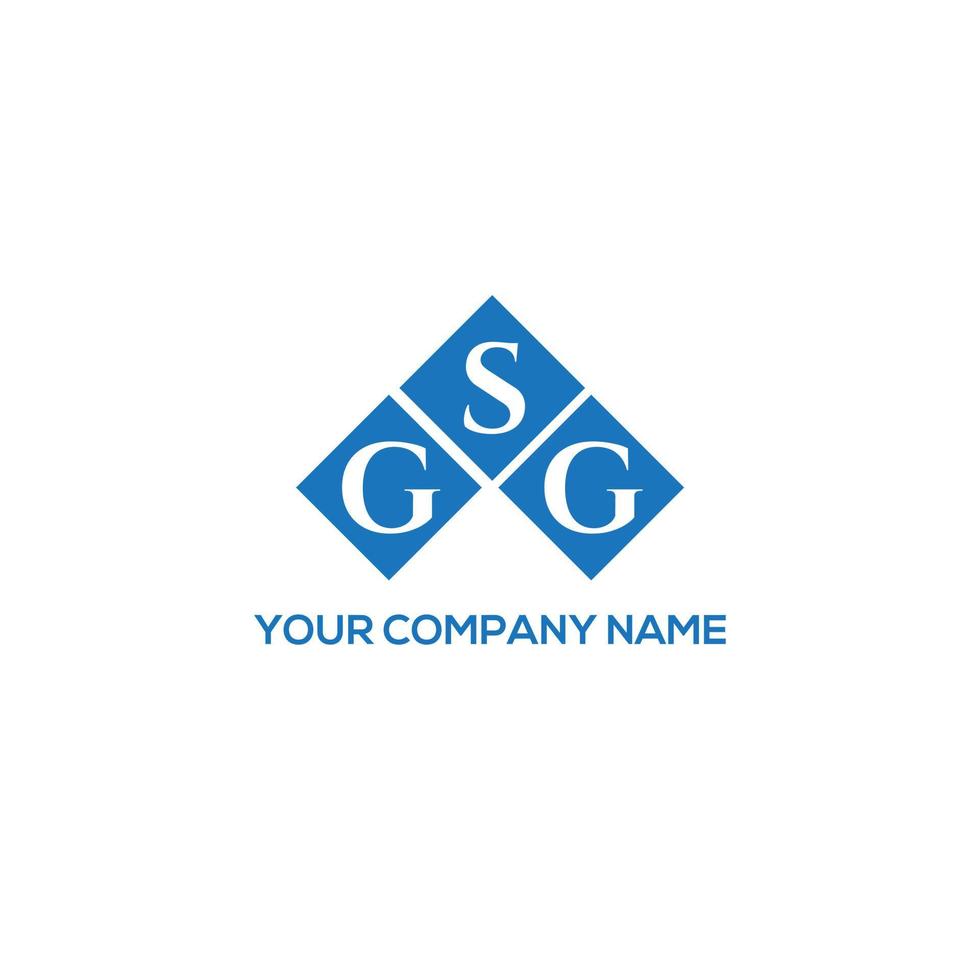 GSG letter logo design on white background. GSG creative initials letter logo concept. GSG letter design. vector