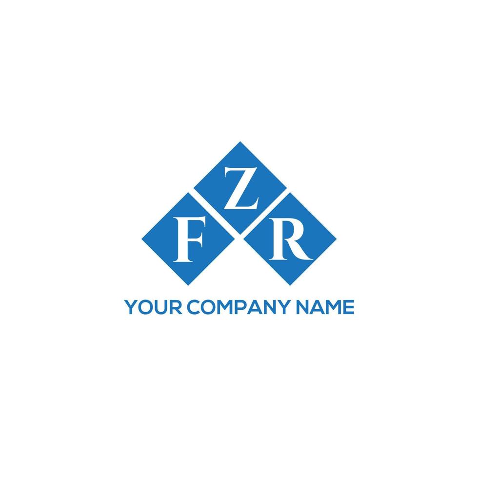 FZR creative initials letter logo concept. FZR letter design.FZR letter logo design on white background. FZR creative initials letter logo concept. FZR letter design. vector