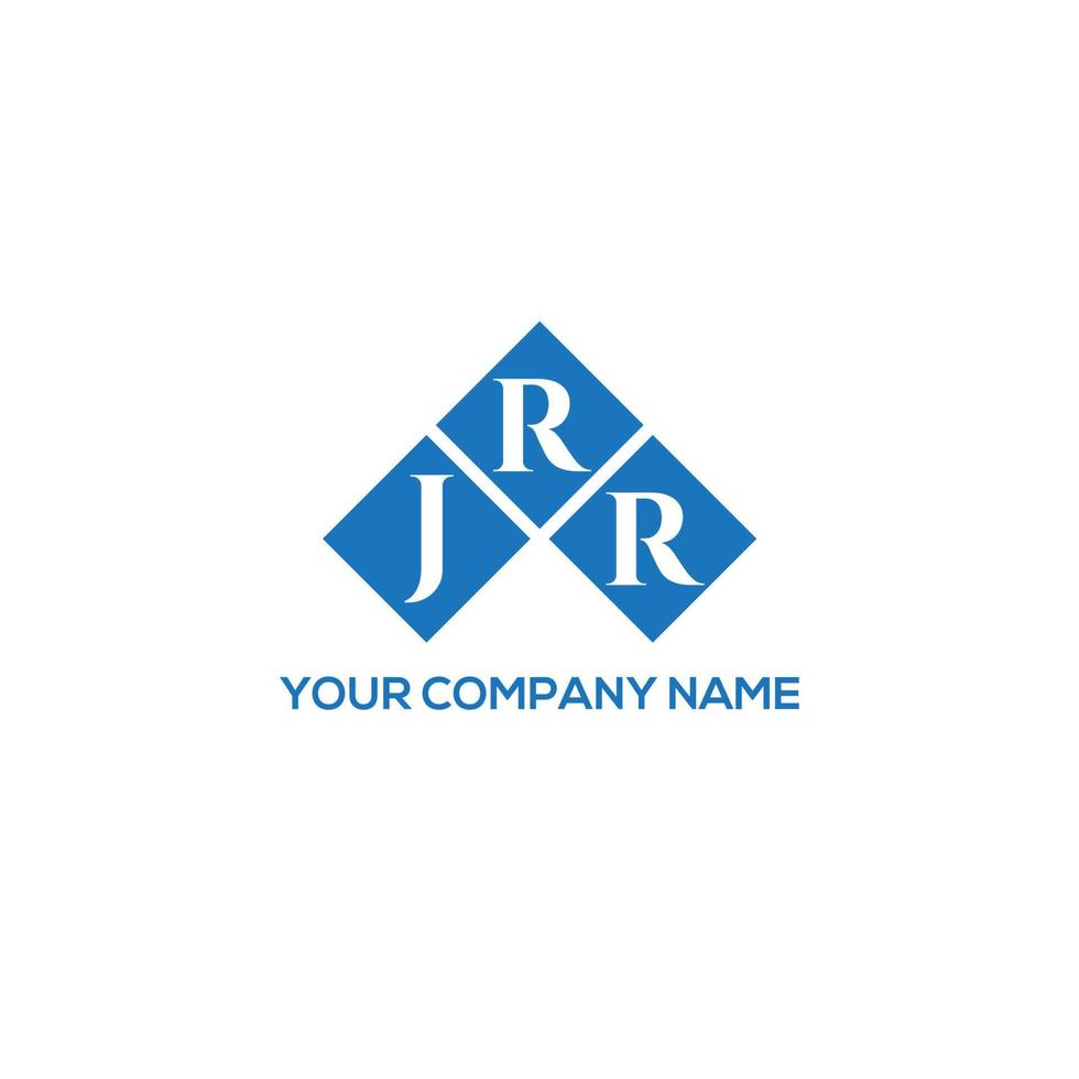 diseño de logotipo de letra jrr sobre fondo blanco. concepto de logotipo de letra de iniciales creativas jrr. diseño de letras jrr. vector