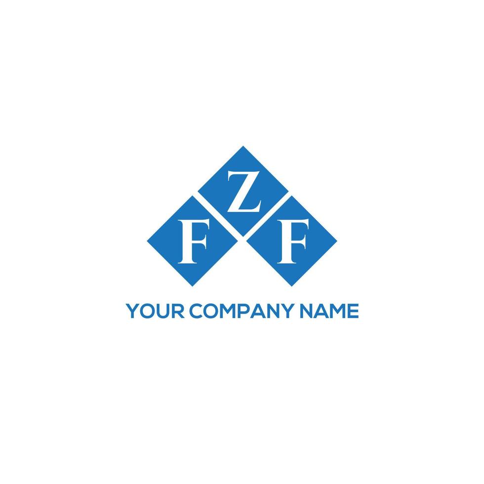 FZF letter logo design on white background. FZF creative initials letter logo concept. FZF letter design. vector