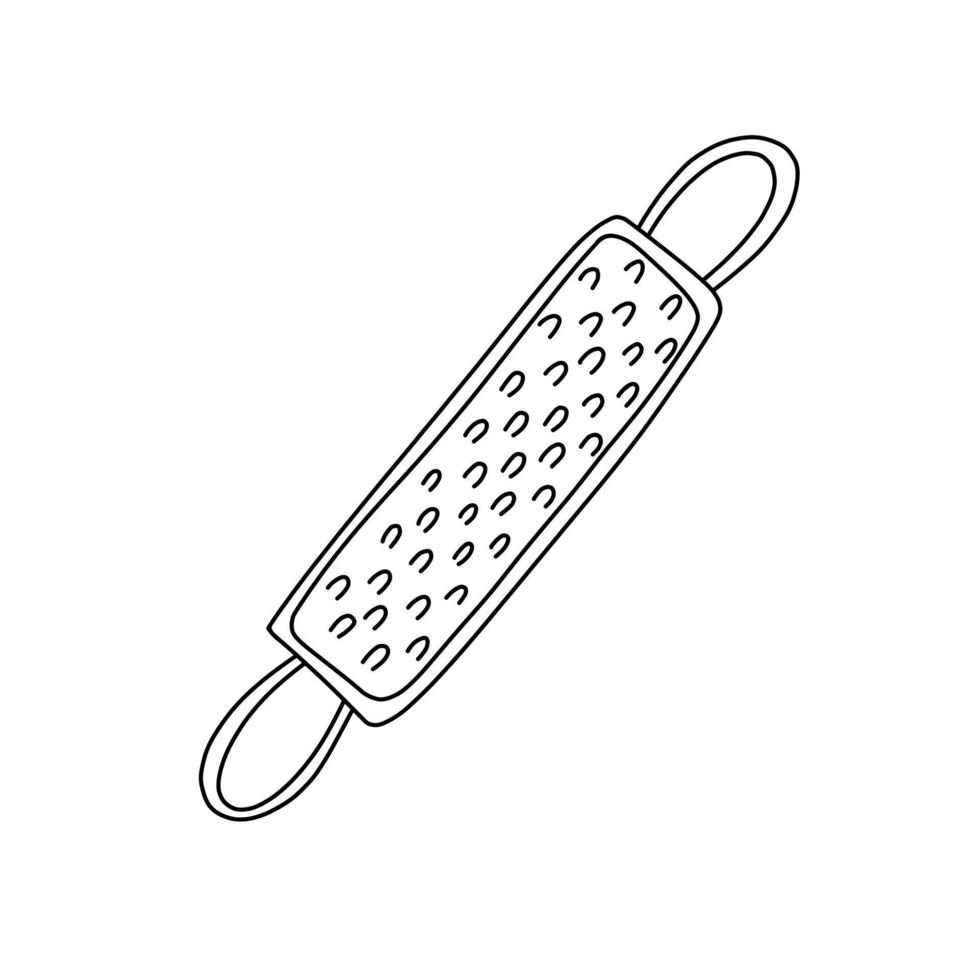 Hand drawn vector illustration of loofah icon in doodle style. Cute illustration of bath element on white background.