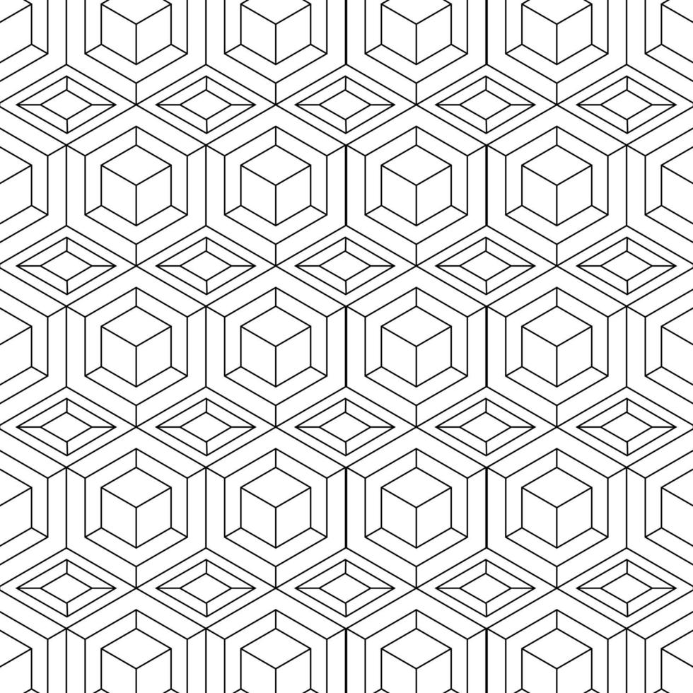 fondo estampado hexagonal blanco vector