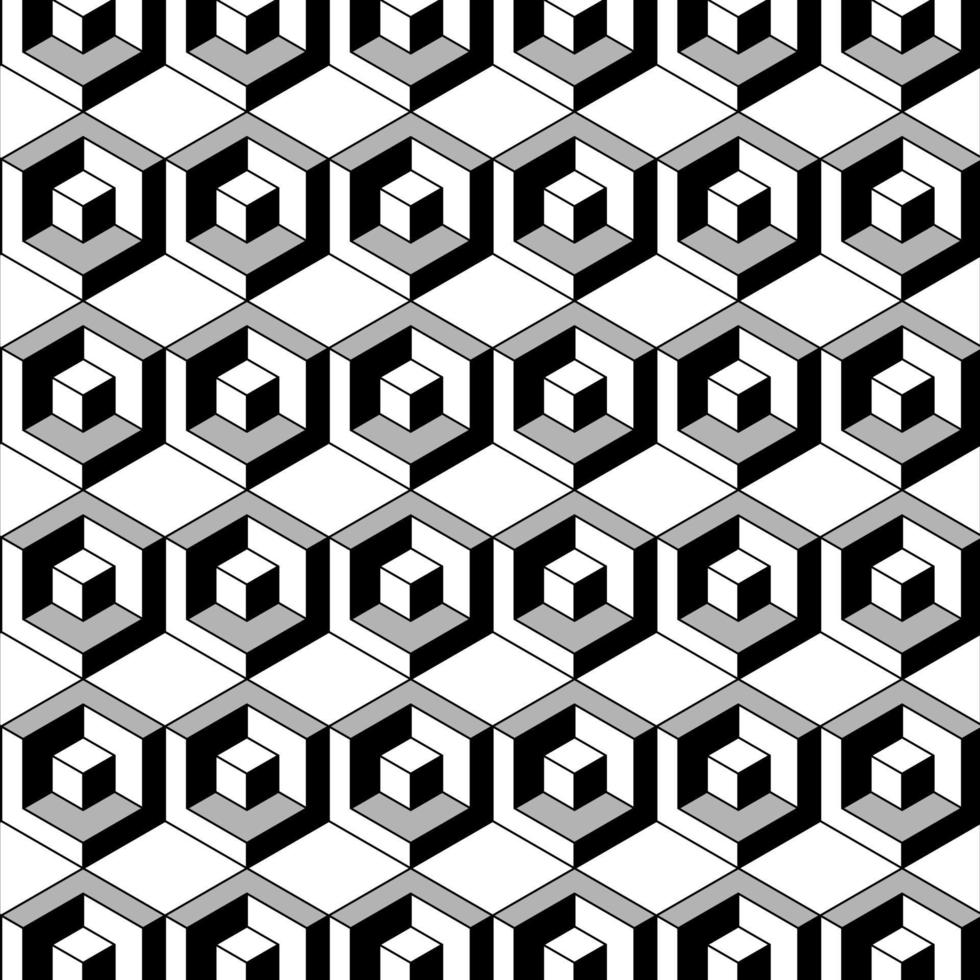 Stylish hexagonal line pattern background vector