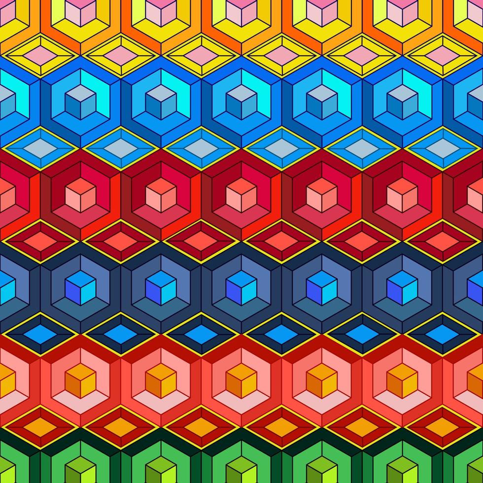 Geometric shapes pattern background vector