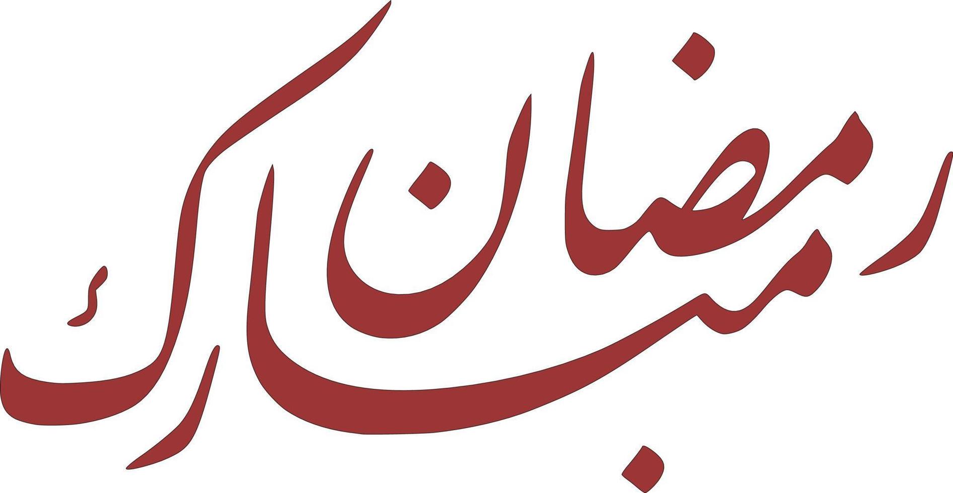 Ramadan kareem arabic calligraphy vector