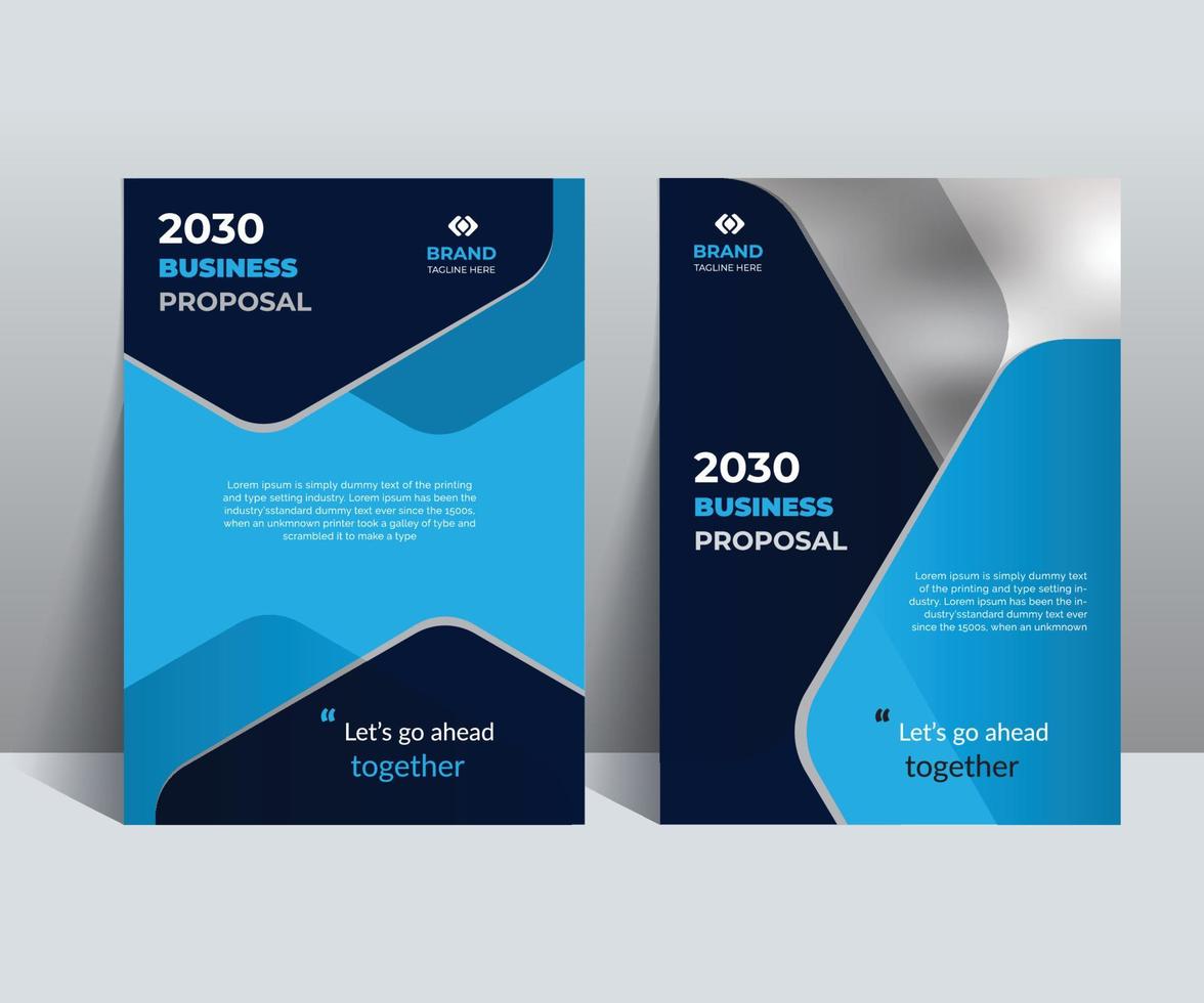 Business Proposal Cover Design Template is adept to the Multipurpose Project such as an annual report, brochure, flyer, poster, presentation, catalog, cover, booklet, website, magazine, portfolio, etc vector