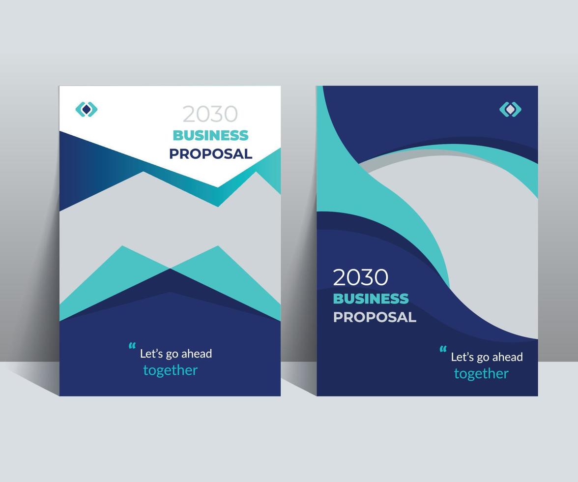 Business Proposal Cover Design Template is adept to the Multipurpose Project such as an annual report, brochure, flyer, poster, presentation, catalog, cover, booklet, website, magazine, portfolio, etc vector