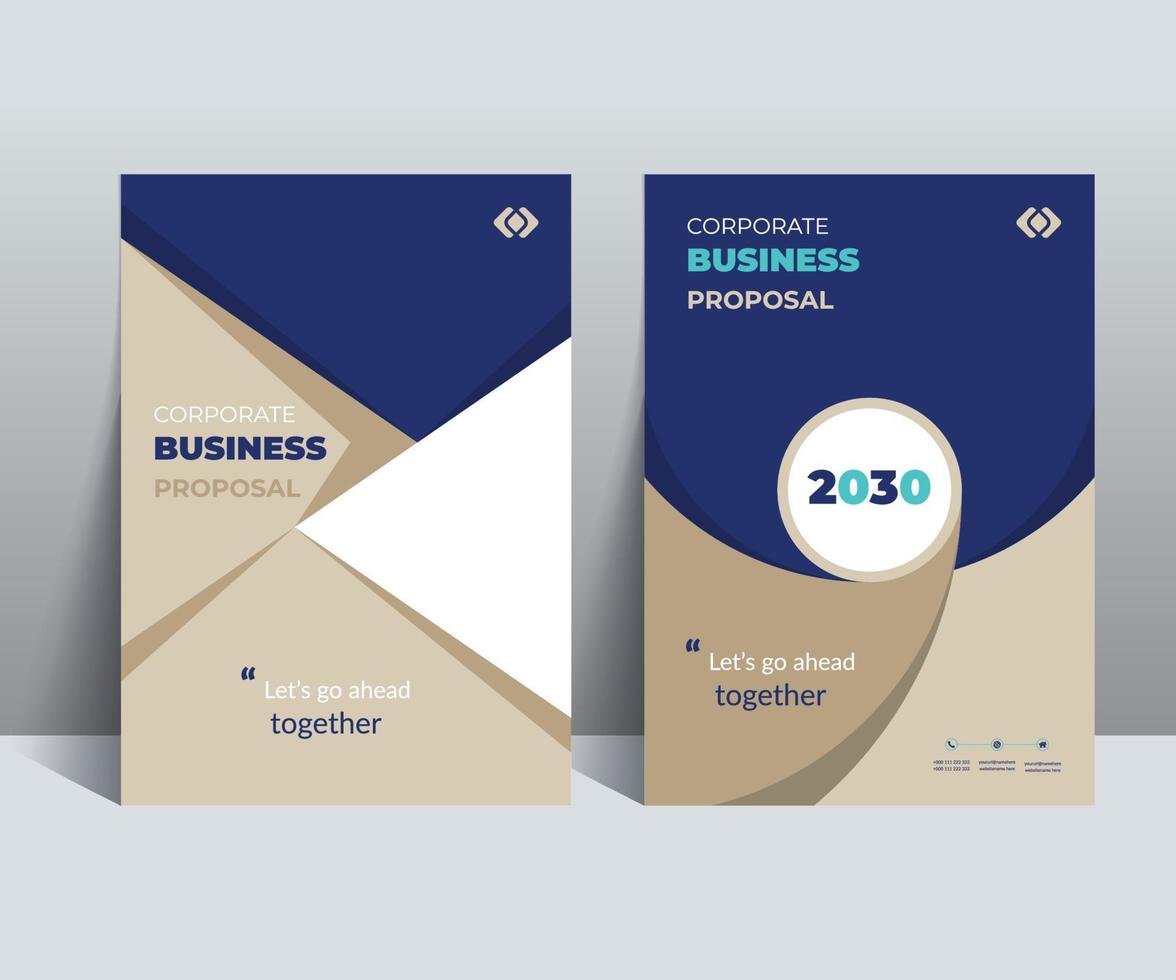 Corporate Business Catalog Cover Design Template Concept vector