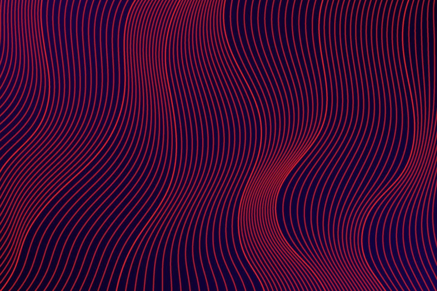 Red, pink color wavy lines texture on dark background. Modern curve pattern layer design. Abstract background design. EPS10 vector
