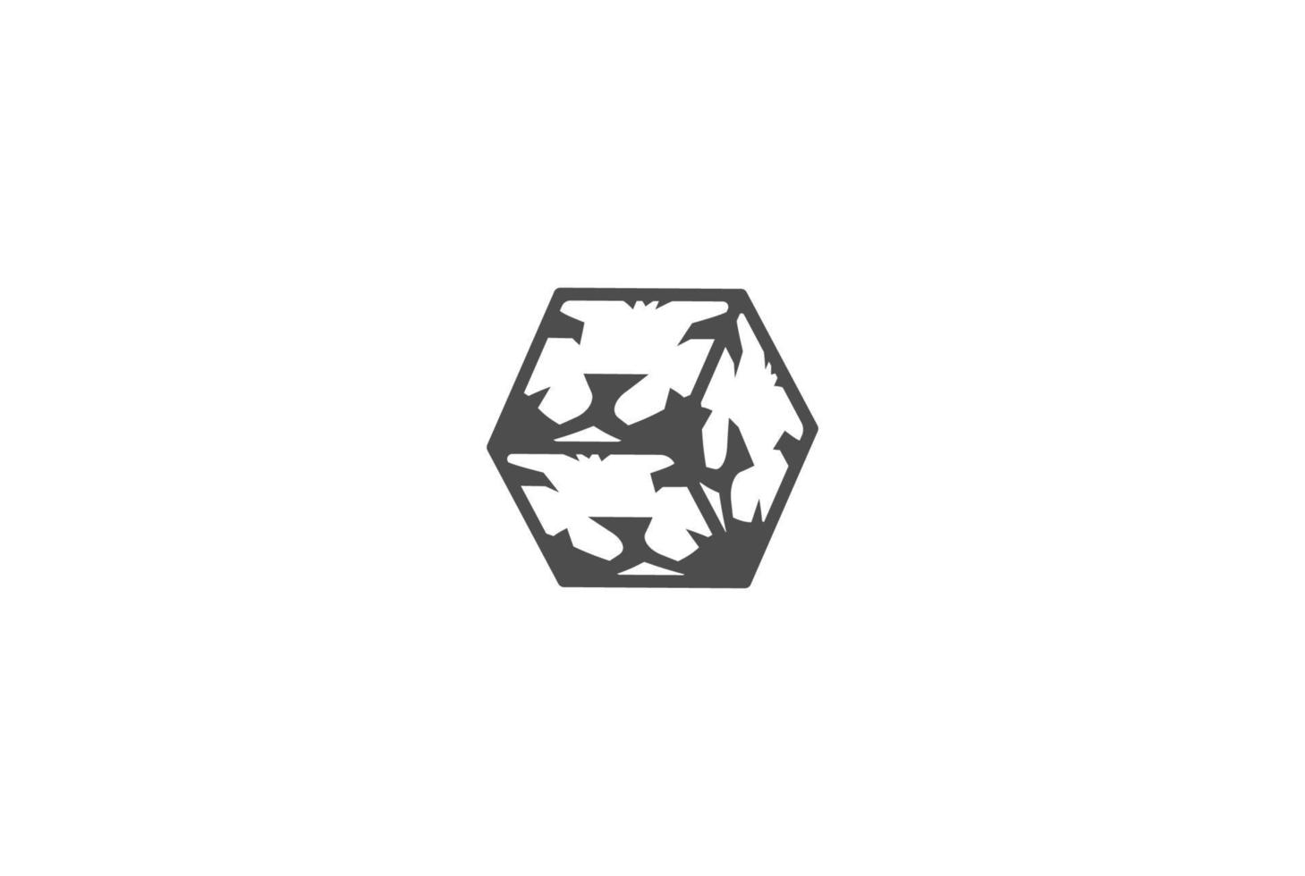 Box Cube Square Dice Tiger Lion Face for Casino Gambling Sport Logo Design vector