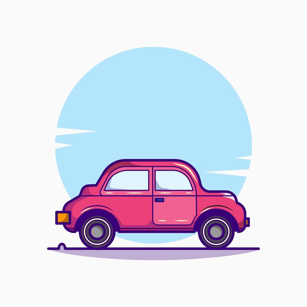 ilustración de dibujos animados de coche vector