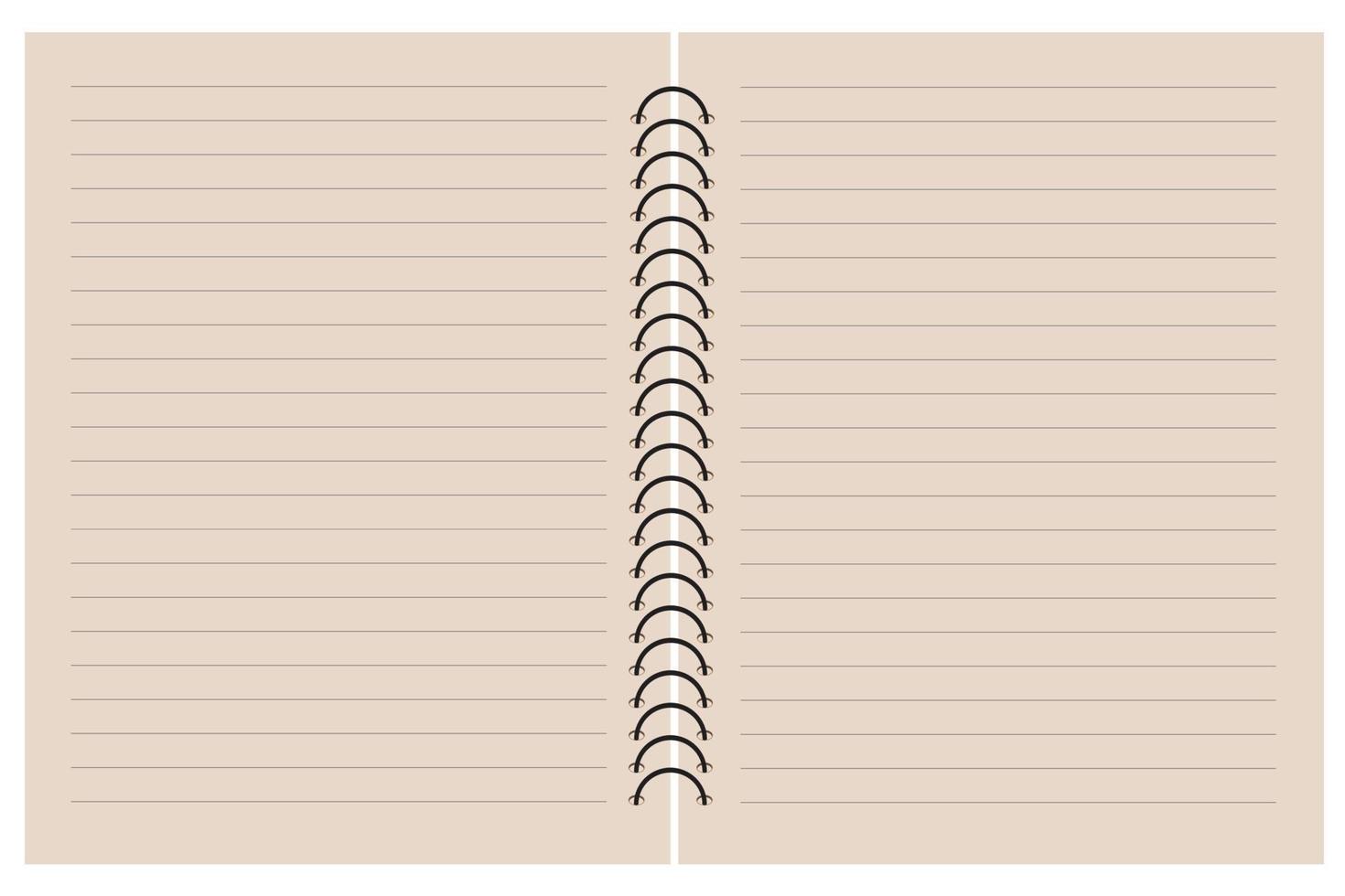 Brown notebook paper with writing lines, Paper texture background