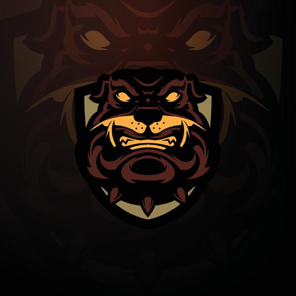 gamer mascot logo design vector