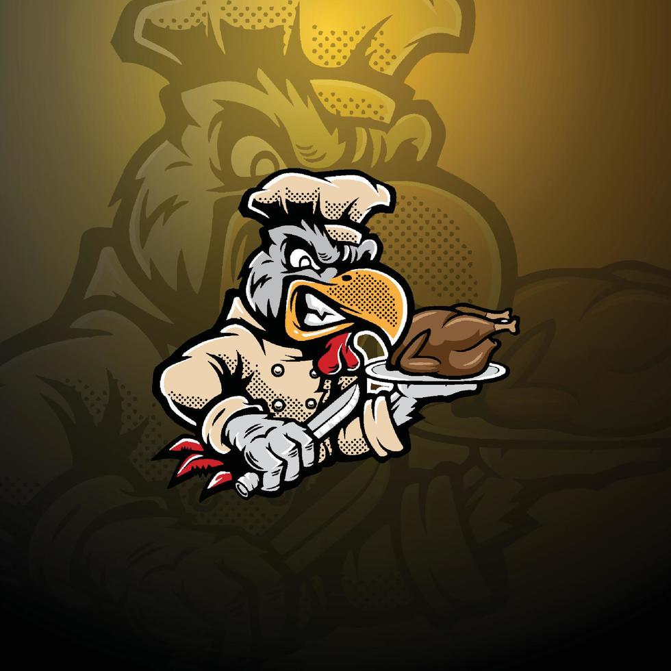 diseño de logotipo de mascota de jugador vector