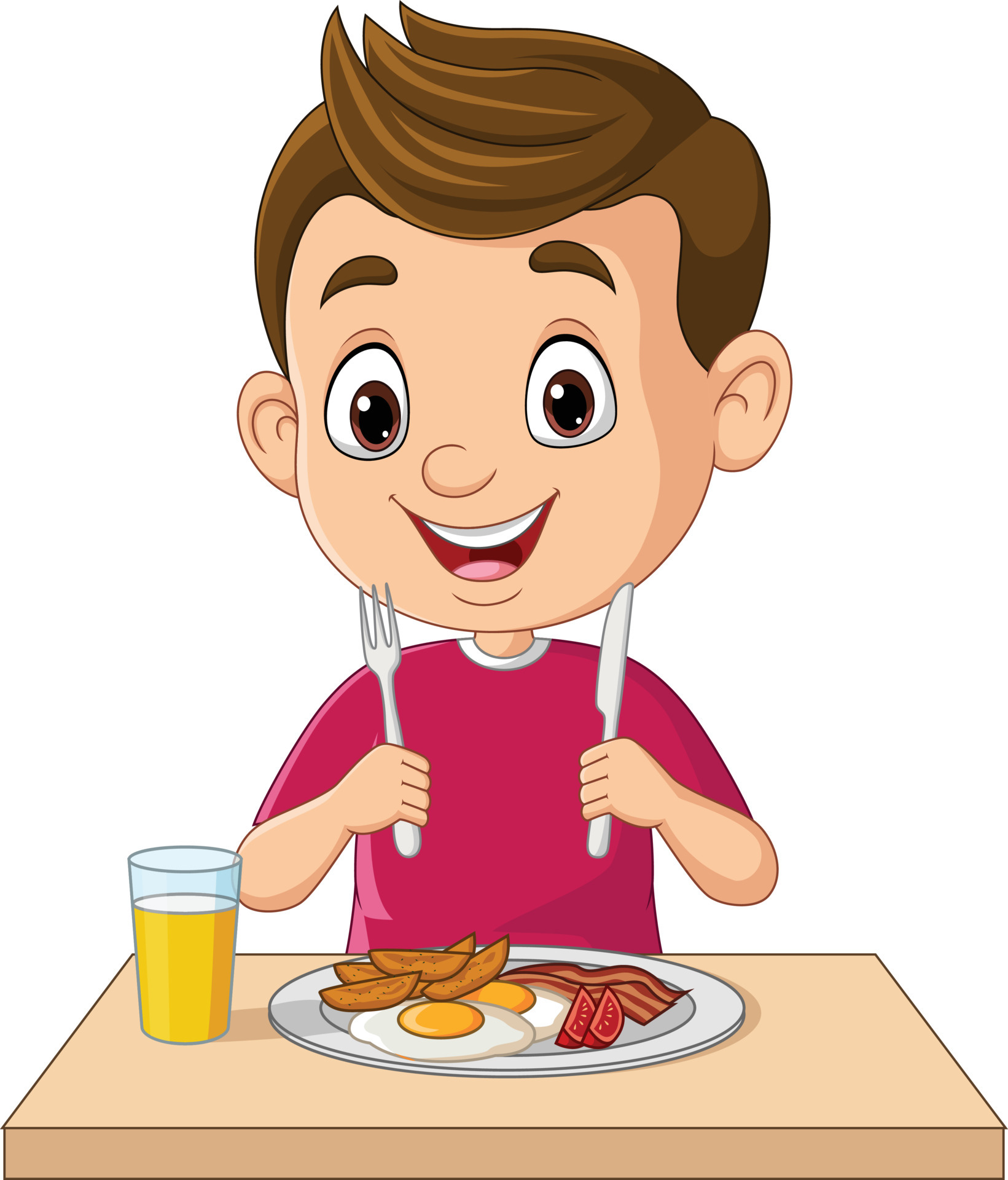 Cartoon little boy eating breakfast 7153003 Vector Art at Vecteezy Cartoon little boy eating breakfast 7153003 Vector Art at Vecteezy