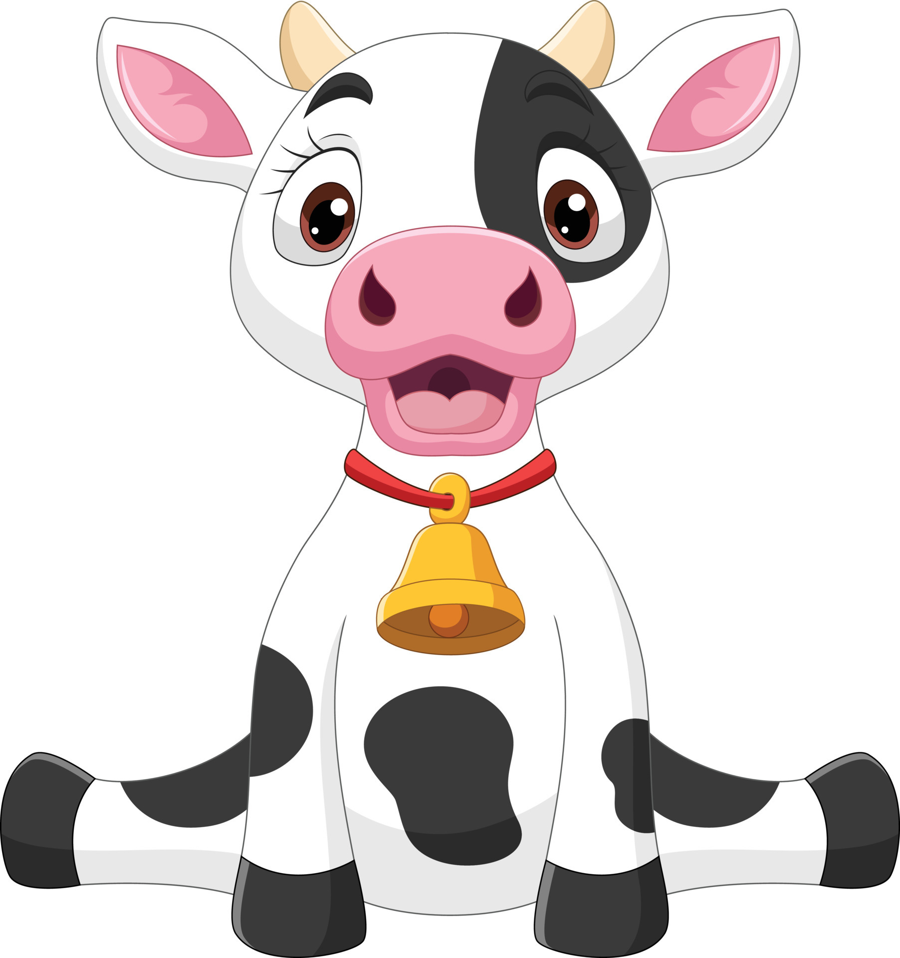 Cute dibujos animados de vaca bebé sentado sobre fondo blanco. 7153130 Vector en Vecteezy Cute dibujos animados de vaca bebé sentado sobre fondo blanco. 7153130 Vector en Vecteezy