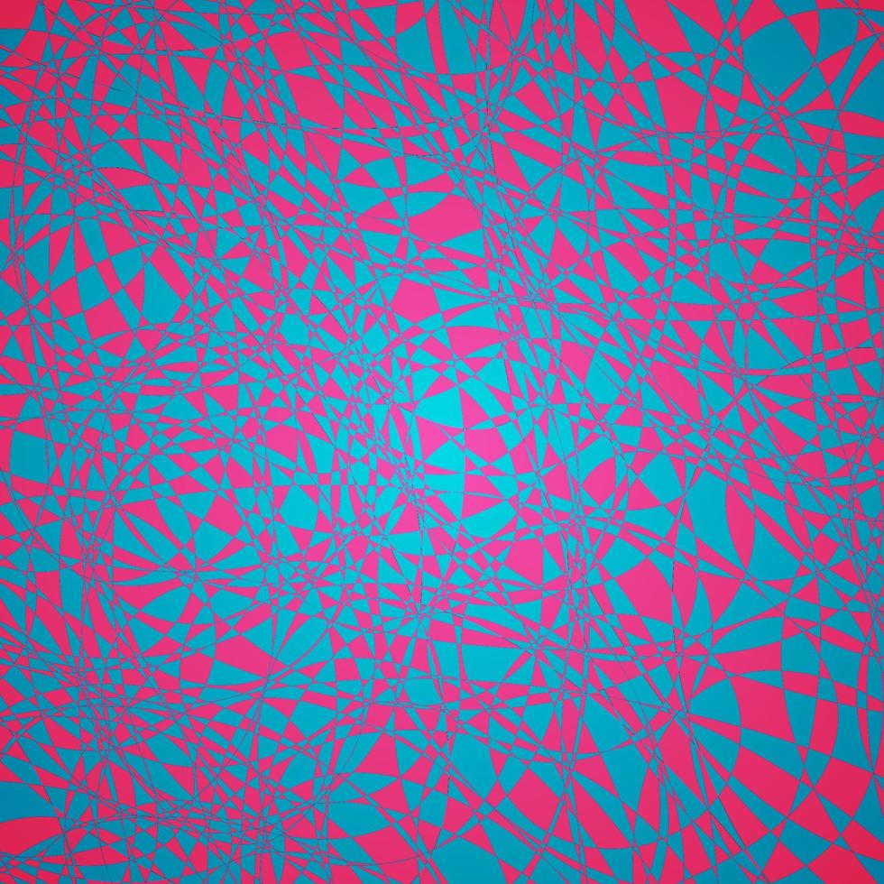 Pink blue mosaic pattern. Splinters broken glass effect. Bright abstract vector background. Easy to edit design template