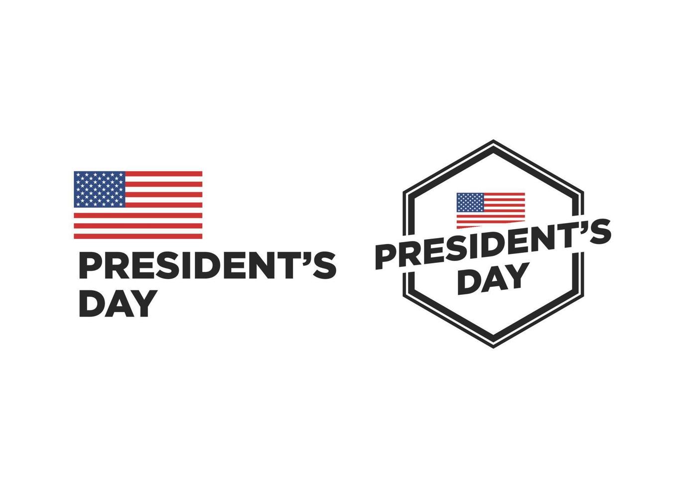 United States President's Day Badges vector