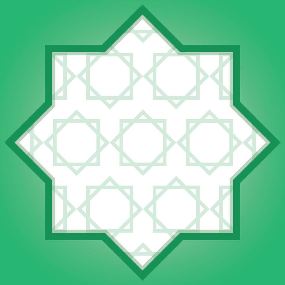 Islamic Ornament Mandala Shapes Background vector