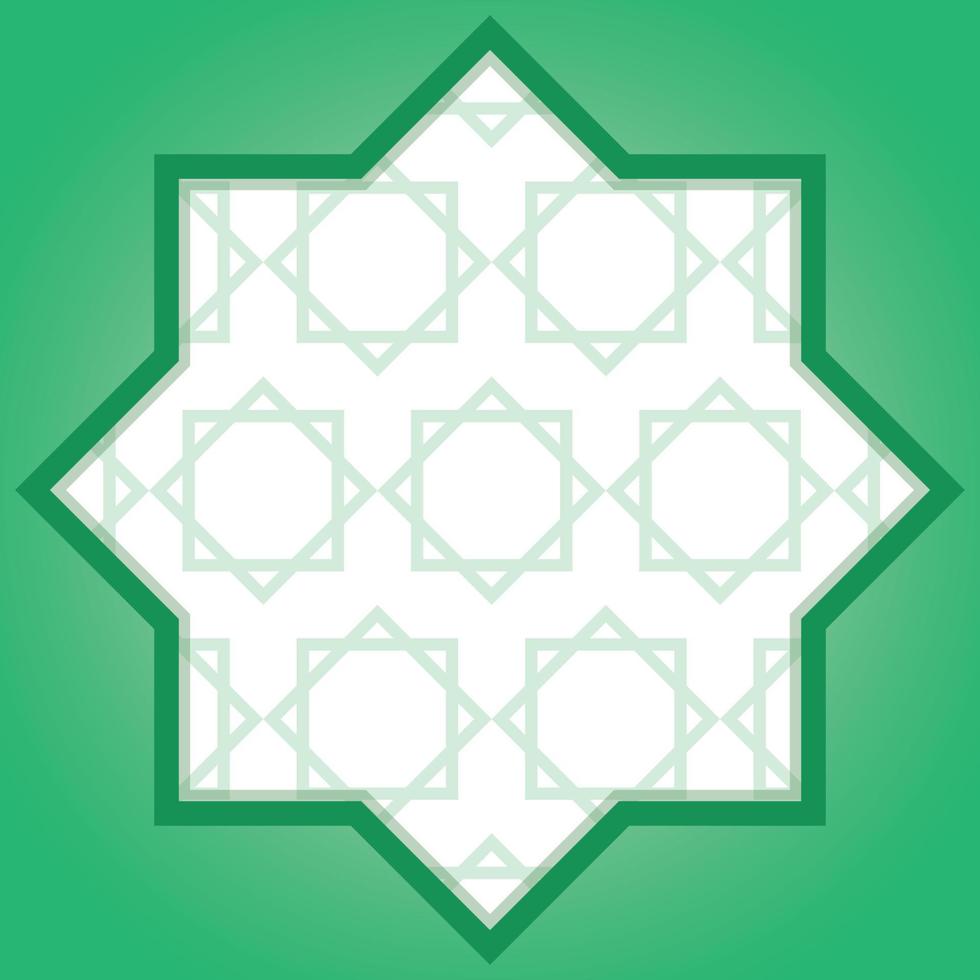 Islamic Ornament Mandala Shapes Background vector
