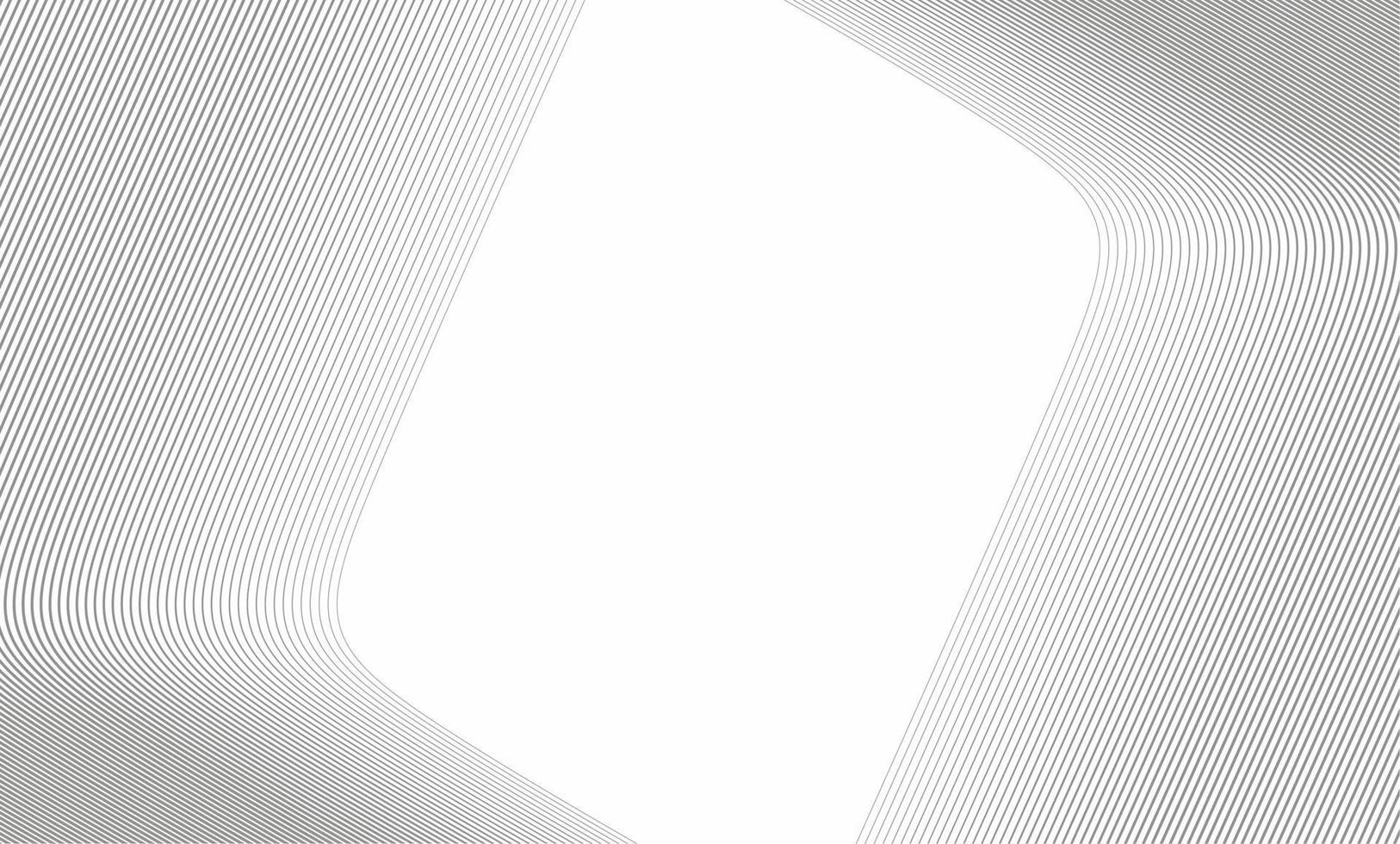 White background with gray abstract diagonal stripes. Curved line pattern design. Vector template for your design