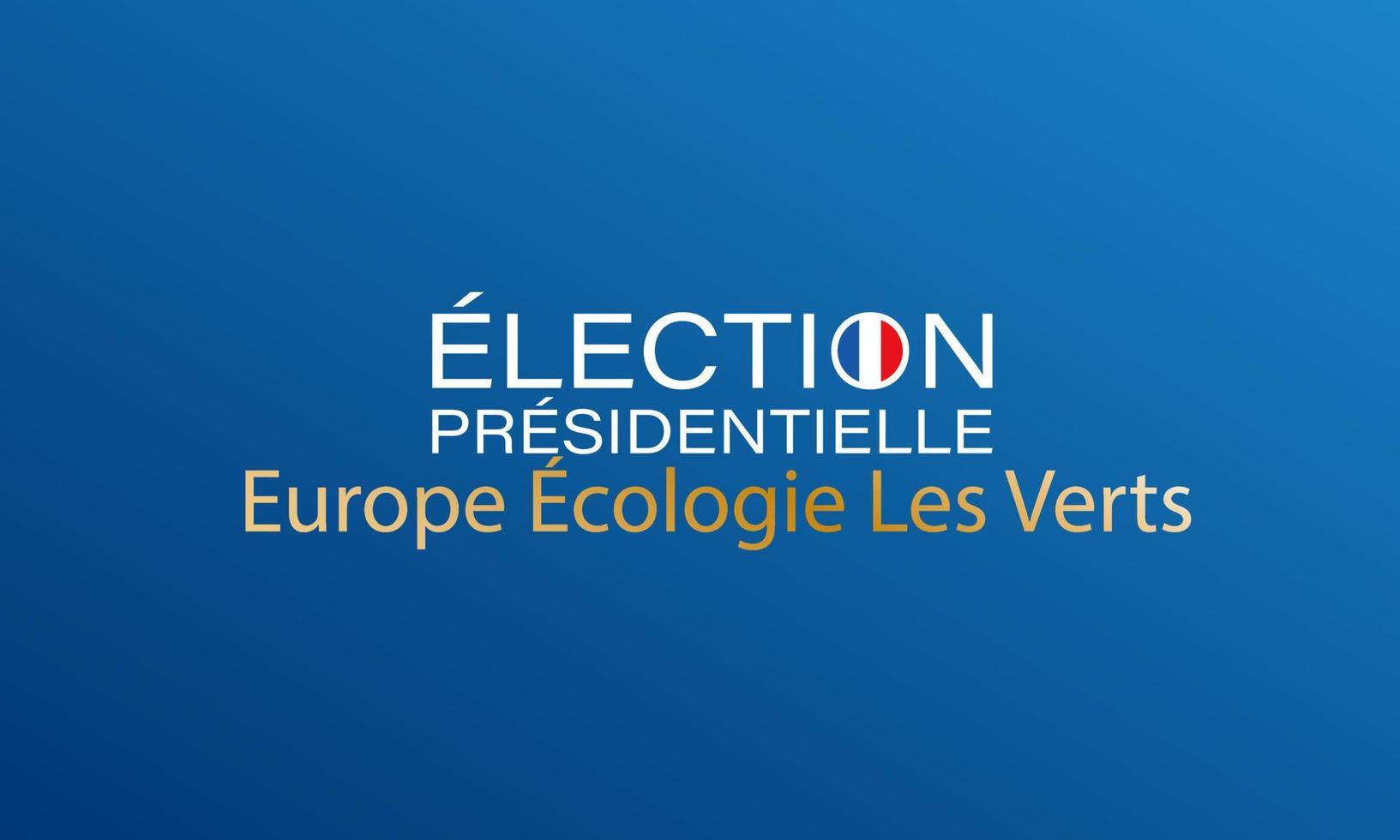 Presidential election in France logo icon with french flag and party name vector