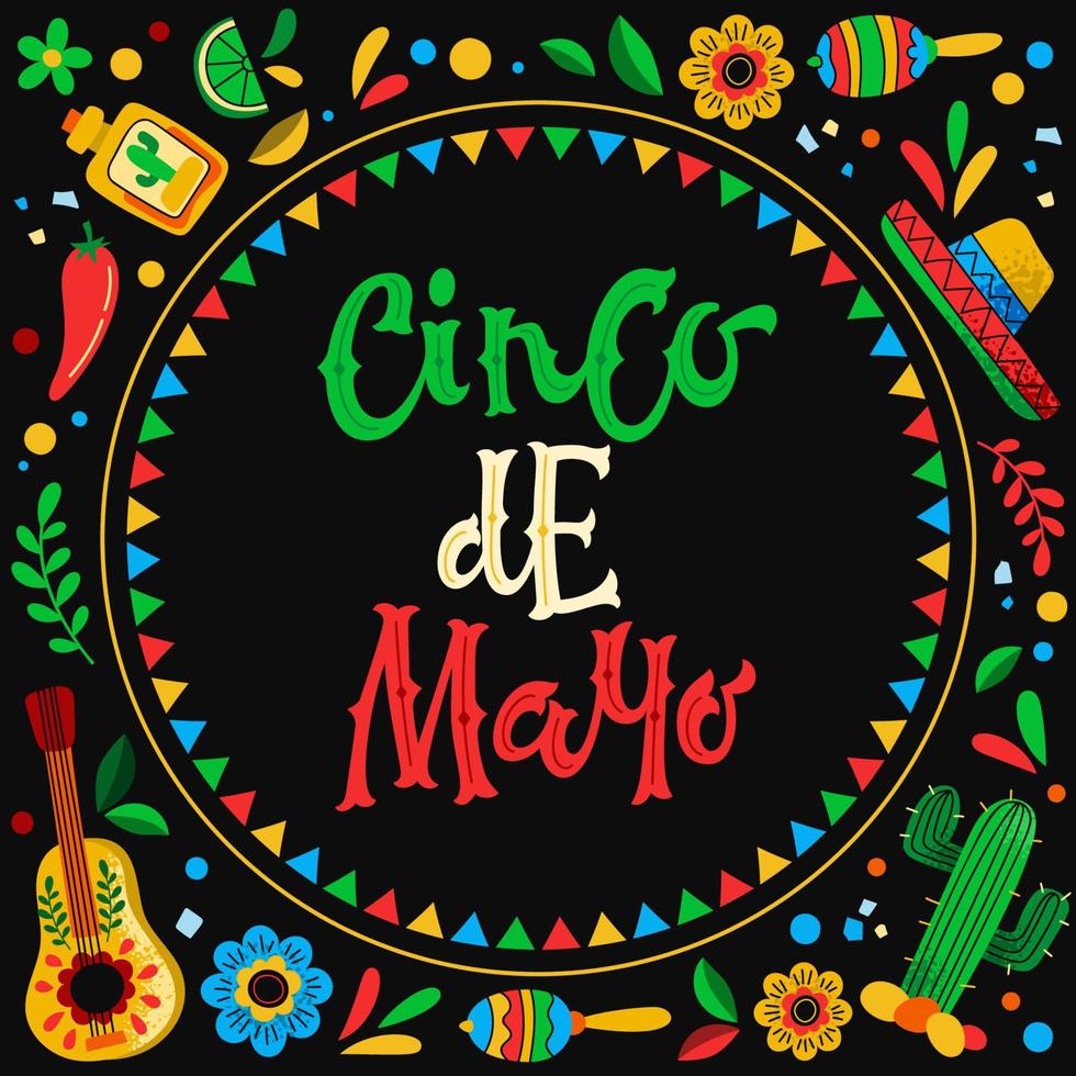 Banner for Cinco de Mayo celebration vector