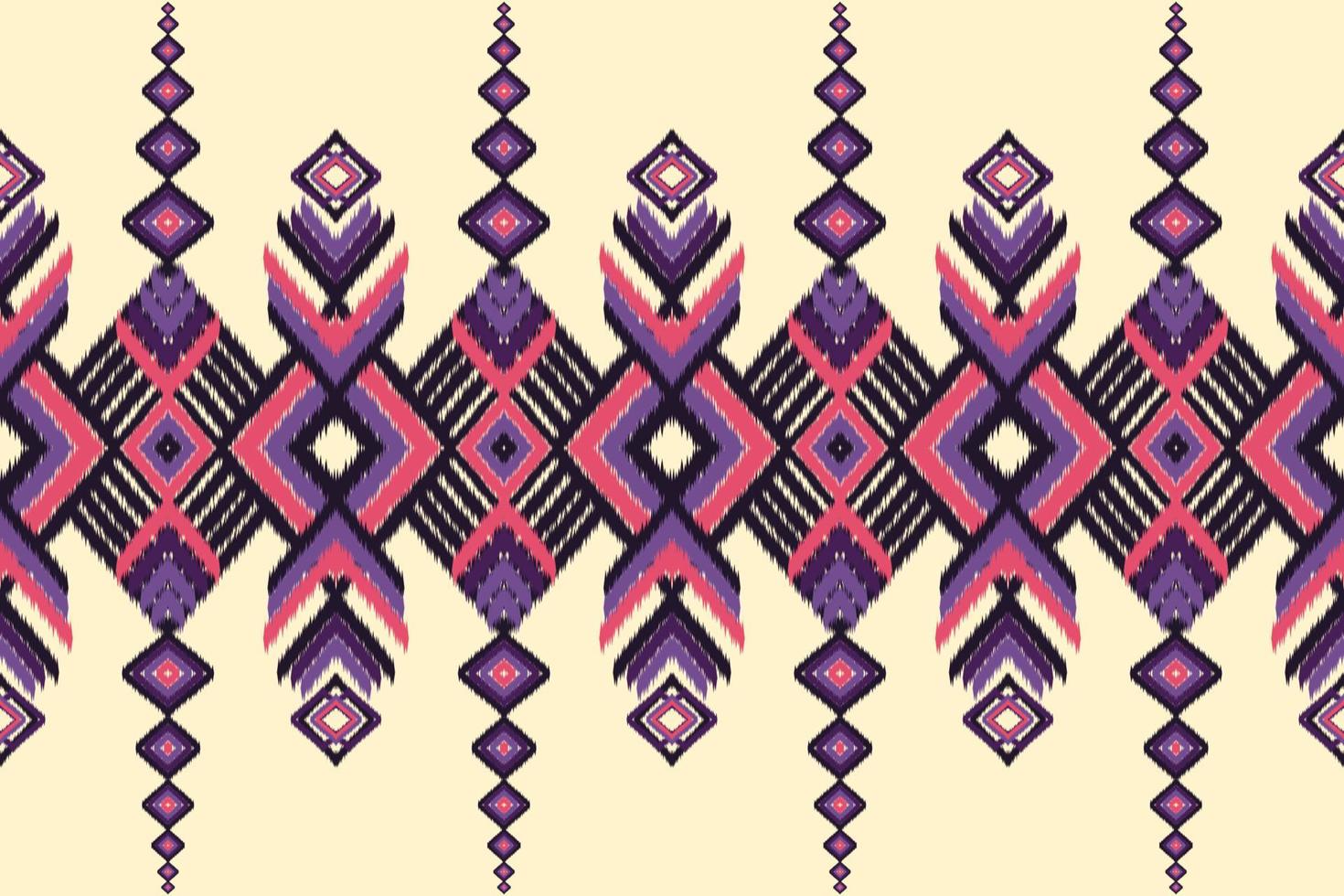 Geometric ethnic oriental pattern traditional Design for background,carpet,wallpaper,clothing,Batik,fabric,Vector illustration embroidery style. vector