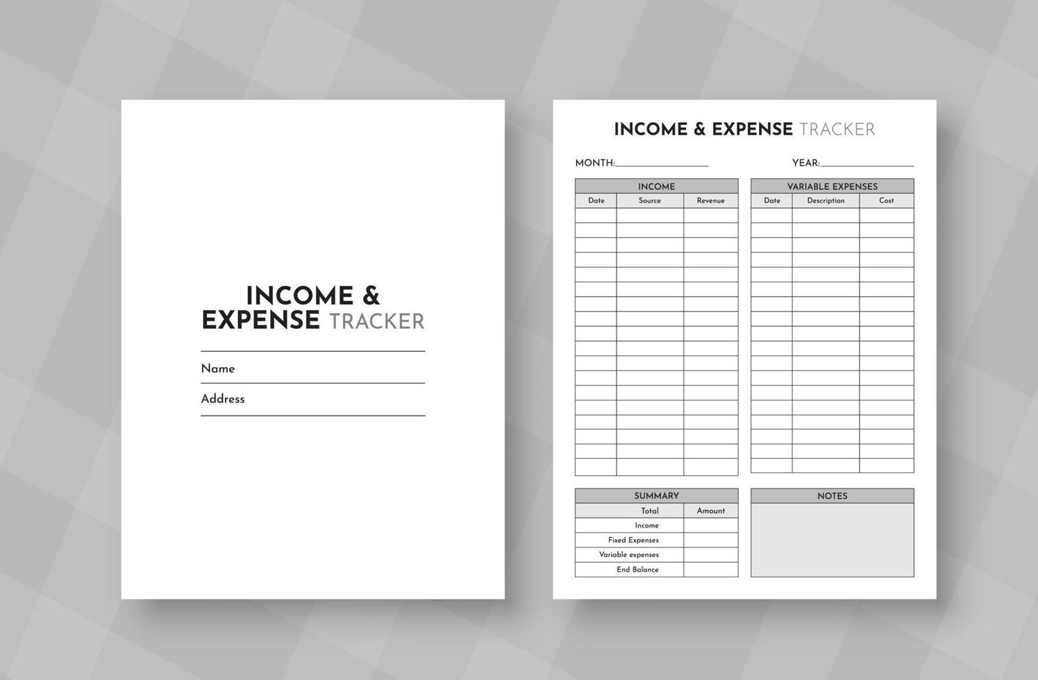 Income and expense tracker best budget planner vector