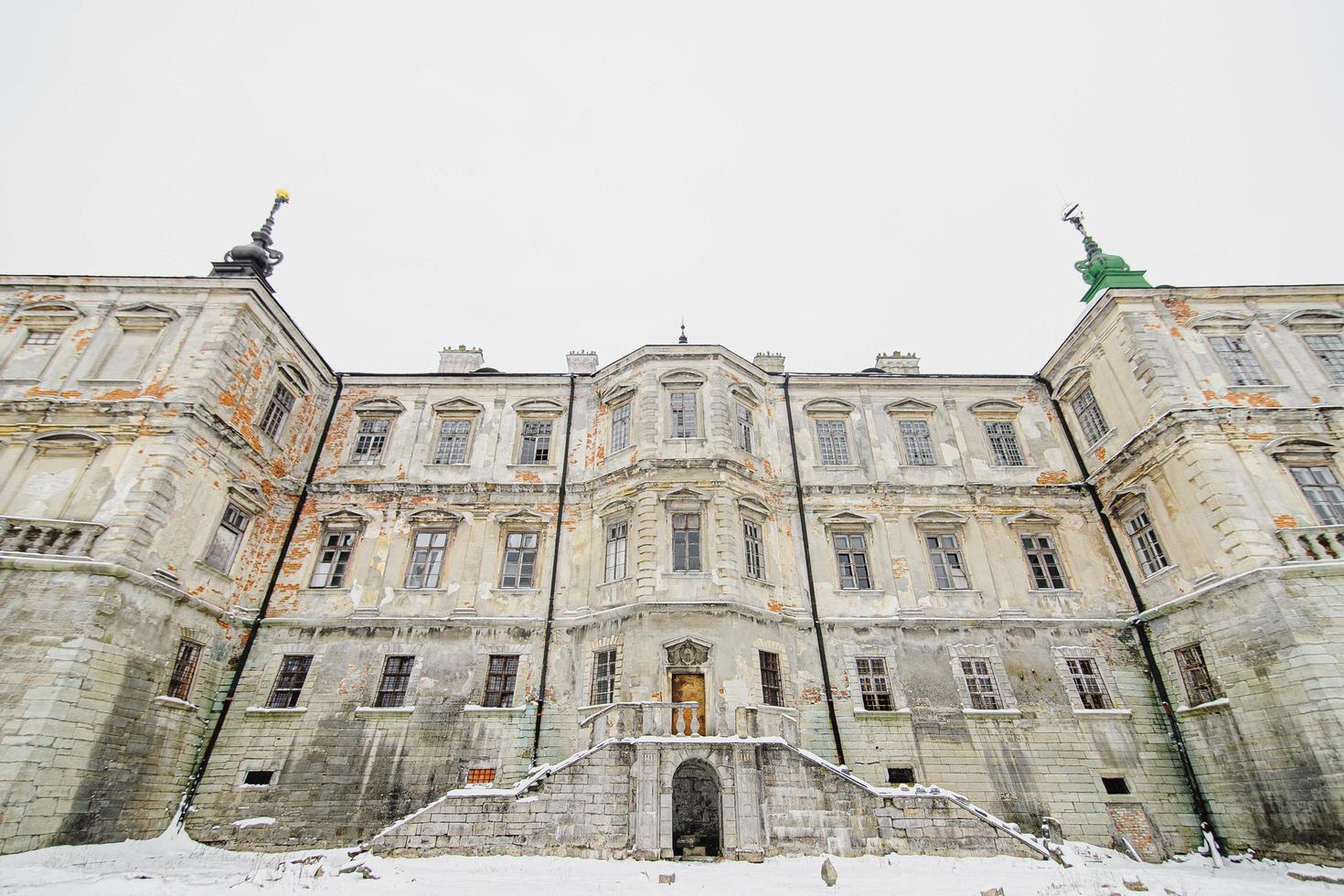 Beautiful Medieval Pidhirtsi Castle. Pidhirtsi village, Lviv Oblast, Ukraine, February 20, 2019 photo