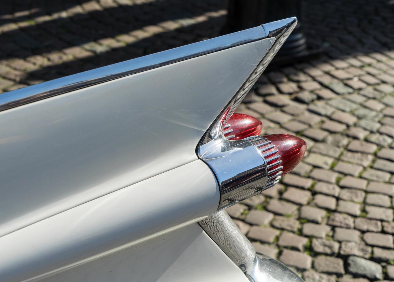 Bruges, Belgium, 2015. Cadillac Wedding Car in the Market Square photo