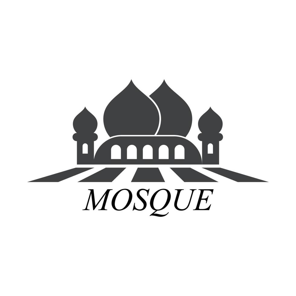 logotipo islámico, mezquita vector