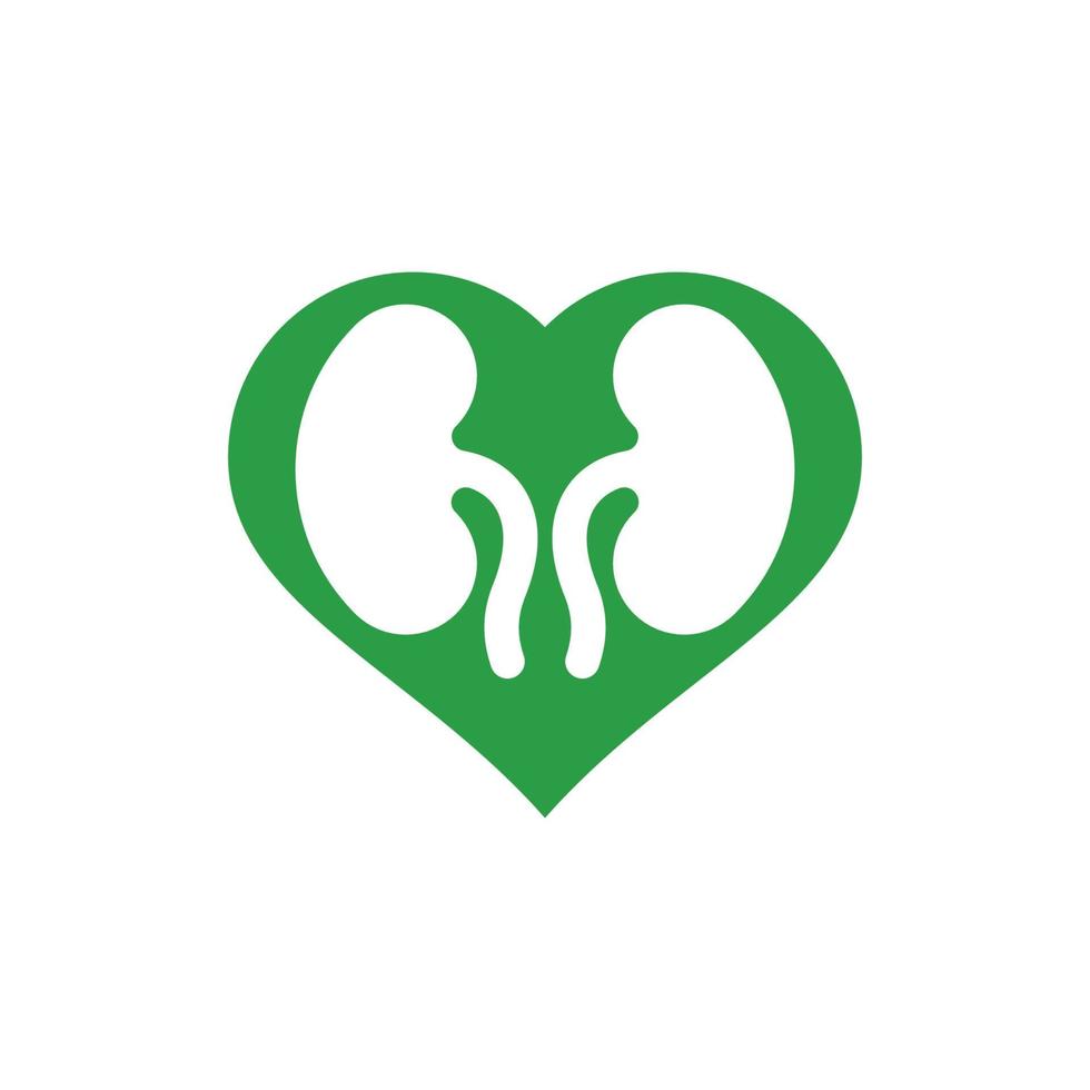 Kidney healthy logo vector