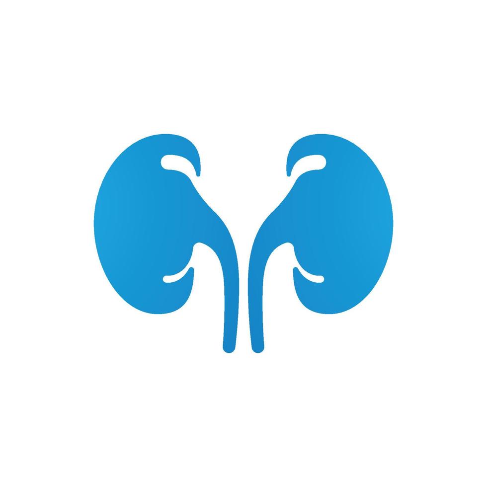 Kidney healthy logo vector