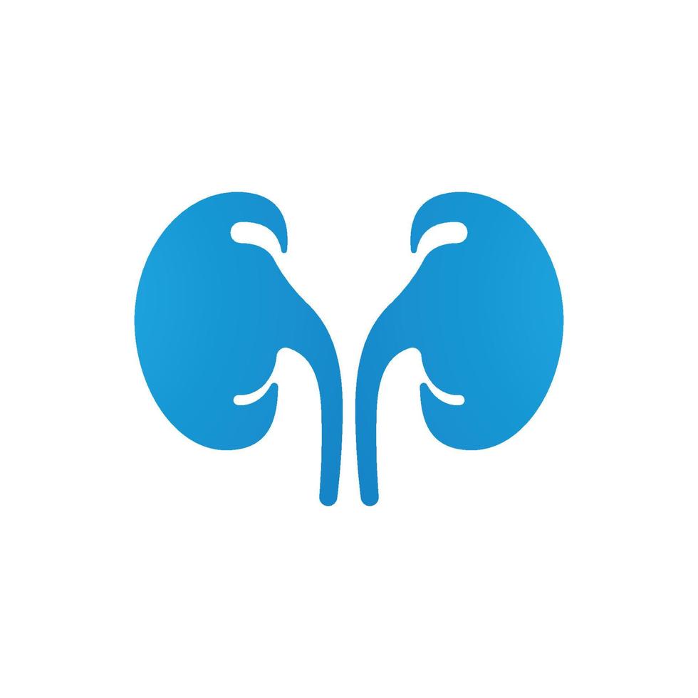 Kidney healthy logo vector