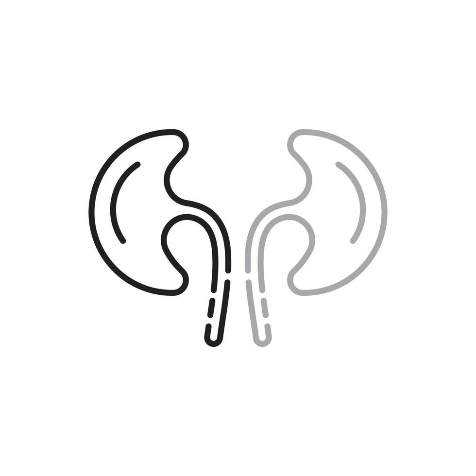 Kidney healthy logo vector