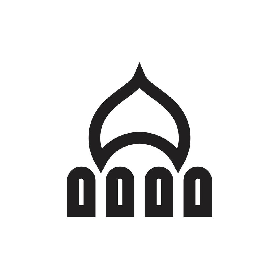 Islamic logo, Mosque vector