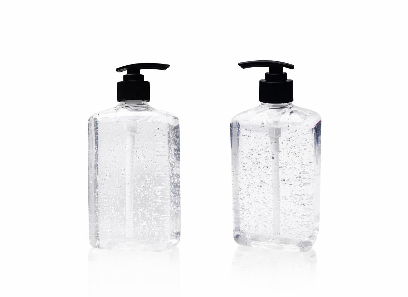 sanitizer gel with clear Plastic bottle pump on white background.antiseptic hand gel or alcohol gel prevent the spread of germs and bacteria and avoid infections corona virus,covid19 photo