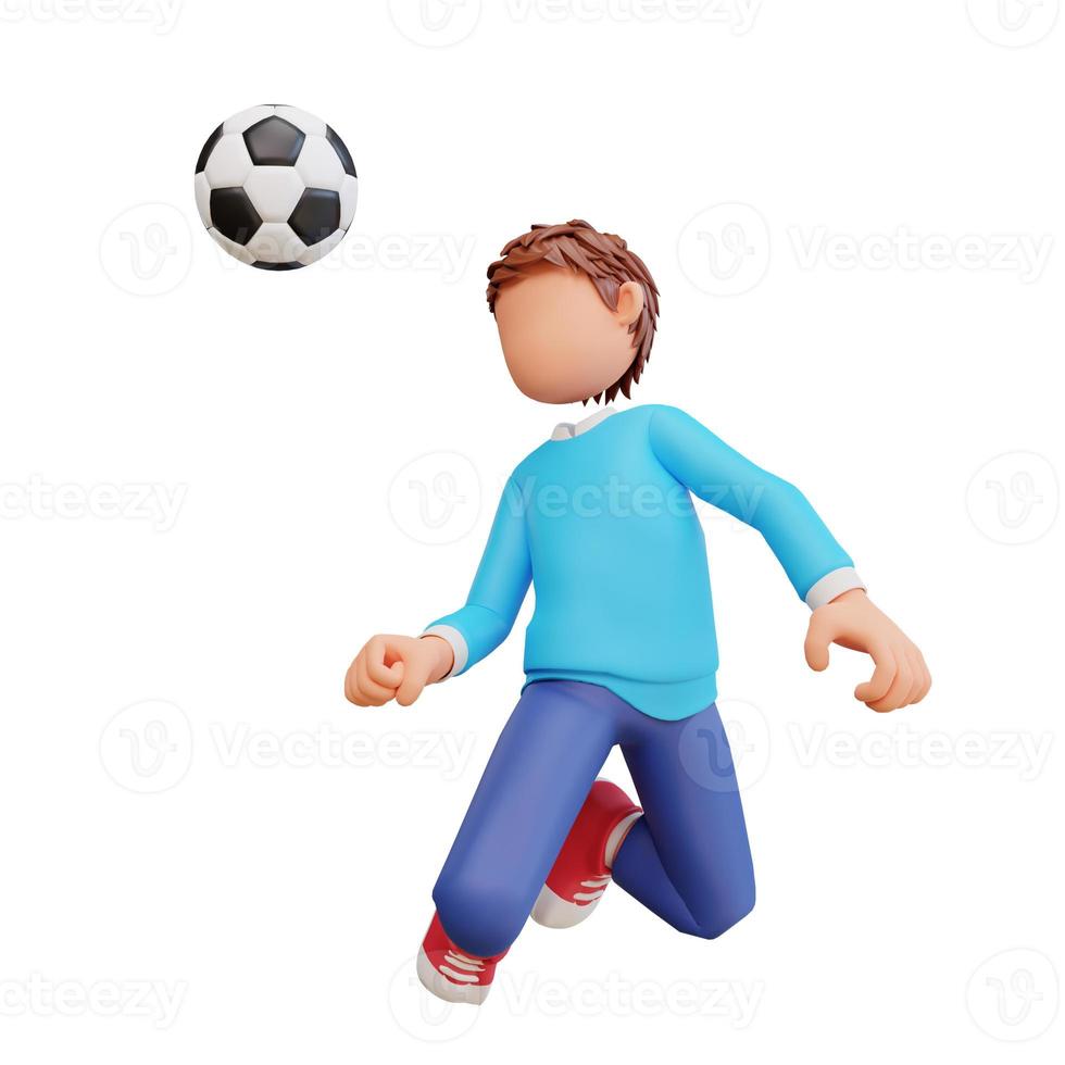 cute boy Football player photo