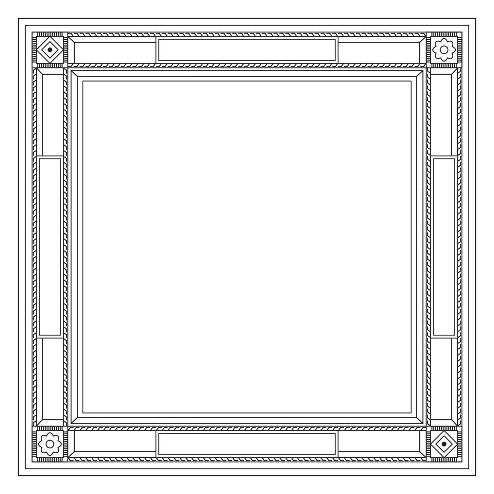 Decorative modern frame. vector