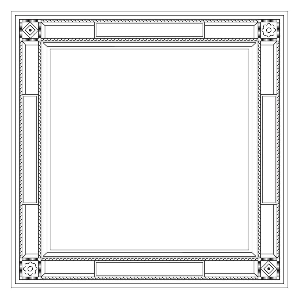 Decorative modern frame. vector