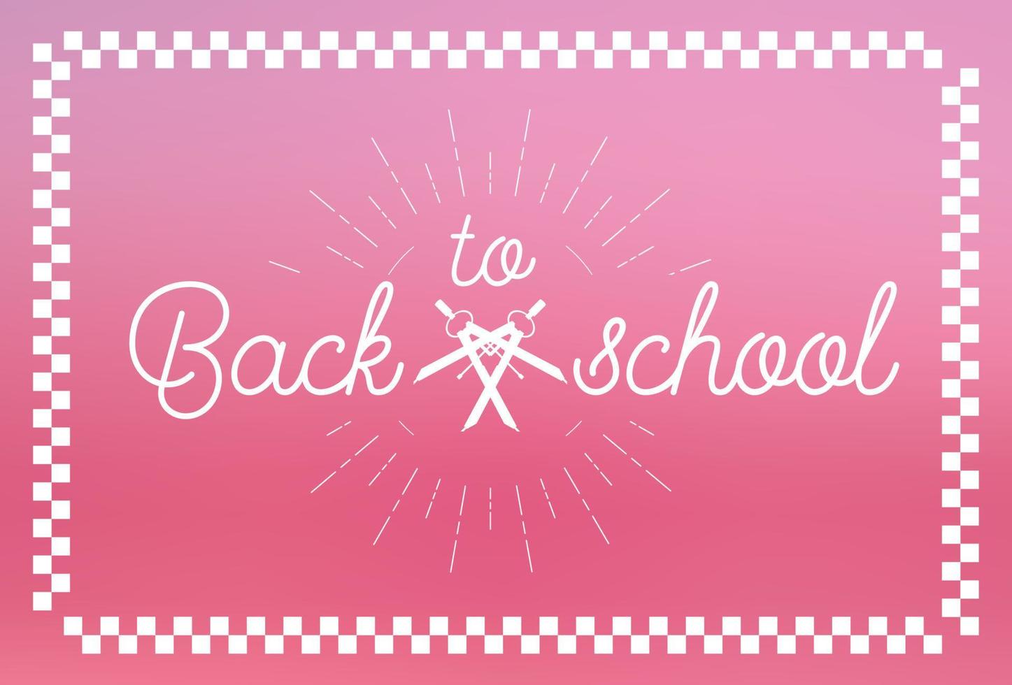 Back to School Label Design vector