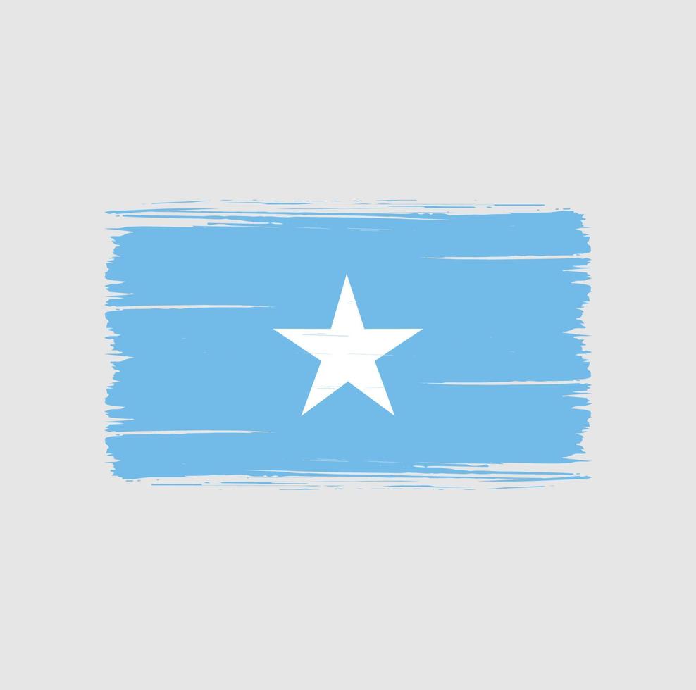 Somalia Flag Brush Strokes. National Flag vector