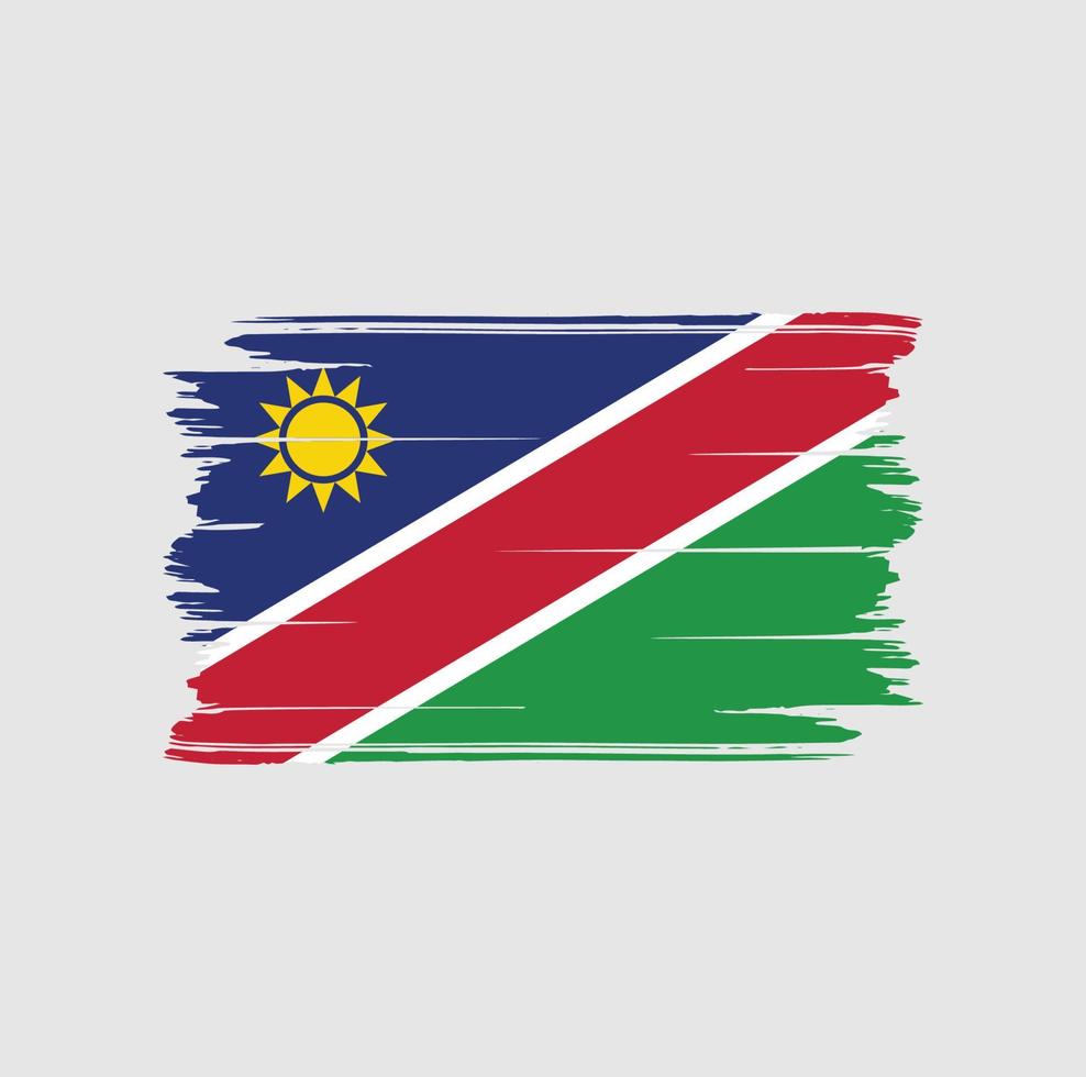 Namibia Flag Brush. National Flag vector