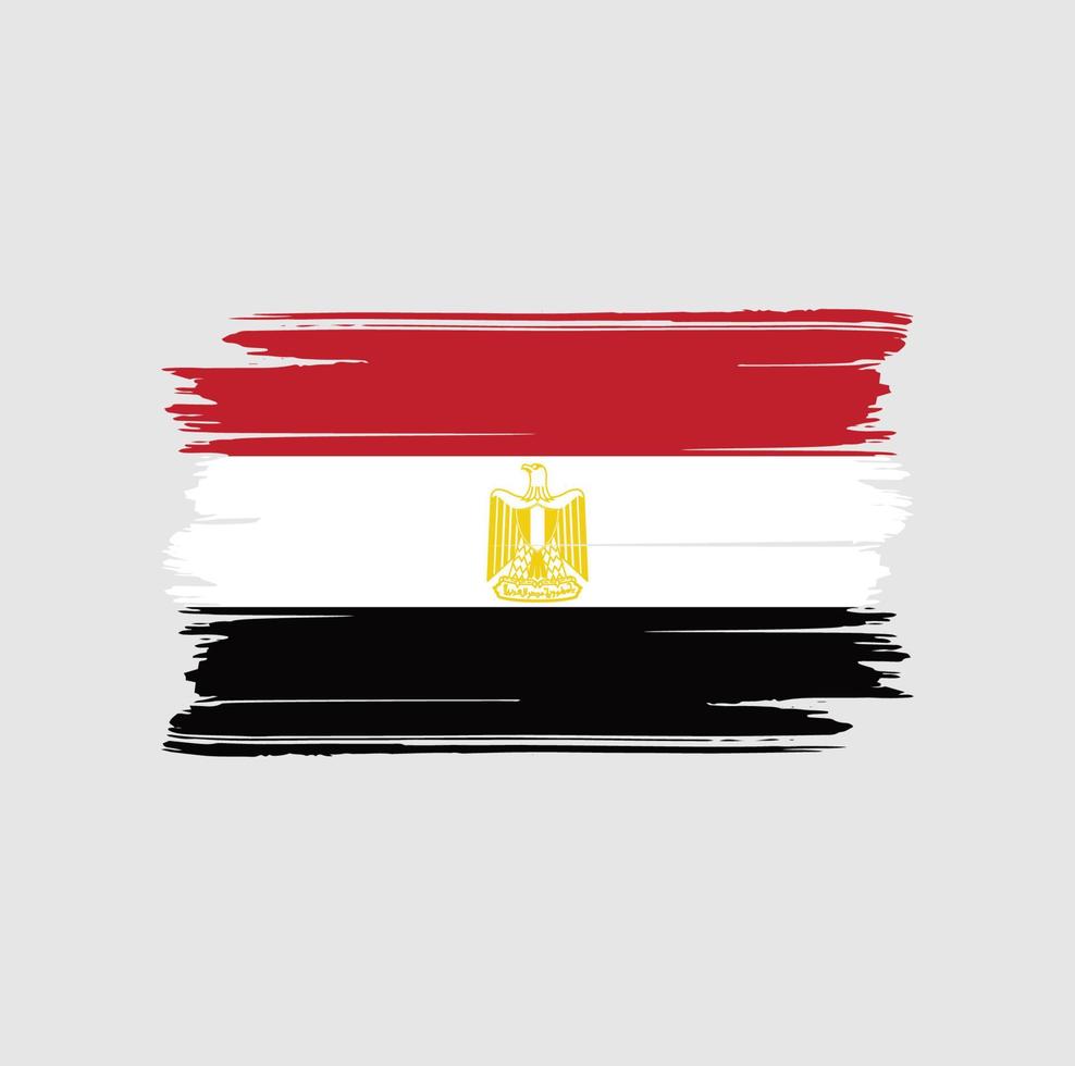 Egypt Flag Brush. National Flag vector